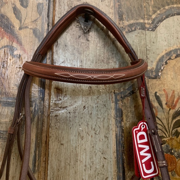SOLD NEW brown CWD wide noseband hunter bridle size 3 - Picture 2 of 8